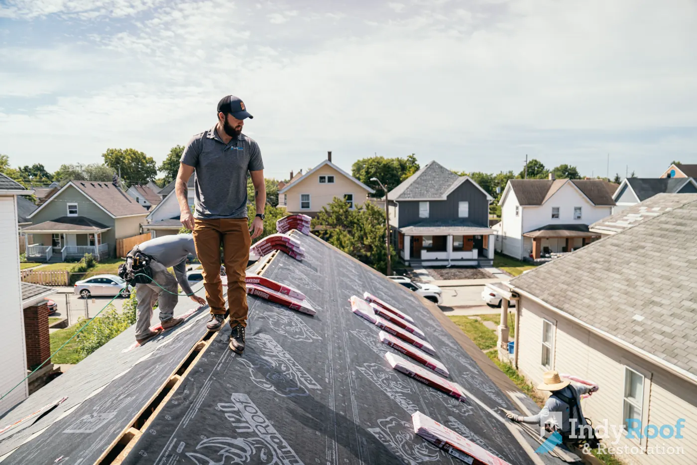 Flashing and seam work in La Fontaine